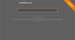 Desktop Screenshot of mathhiker.com