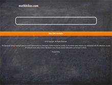 Tablet Screenshot of mathhiker.com